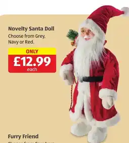 Aldi Novelty Santa Doll offer
