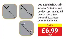 Aldi 200 LED Light Chain offer