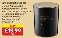 Aldi Hotel Collection XXL Hurricane Candle offer