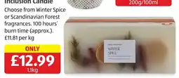 Aldi Hotel Collection Inclusion Candle offer