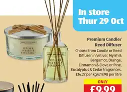 Aldi Hotel Collection Premium Candle/Reed Diffuser offer