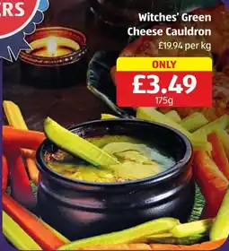 Aldi Witches' Green Cheese Cauldron offer