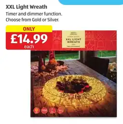 Aldi XXL Light Wreath offer