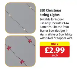 Aldi Led Christmas String Lights offer