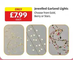Aldi Jewelled Garland Lights offer