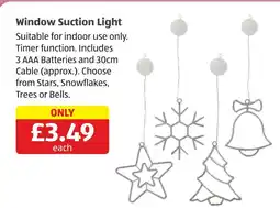 Aldi Window Suction Light offer