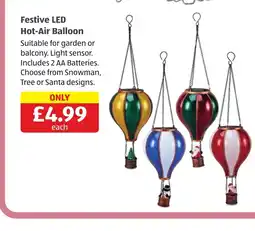 Aldi Festive LED Hot-Air Balloon offer