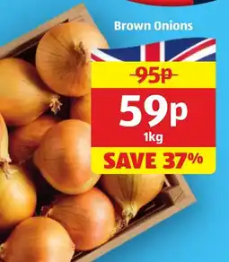 Aldi Brown Onions offer