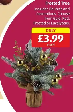 Aldi Frosted Tree offer