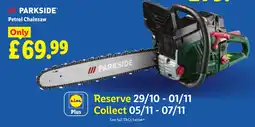 Lidl Parkside Petrol chainsaw offer
