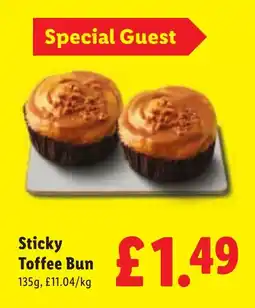 Lidl Sticky Toffee Bun offer