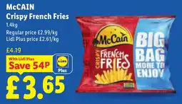 Lidl McCain crispy french fries offer