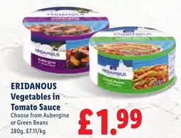 Lidl Eridanous Vegetables in Tomato Sauce offer