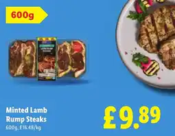 Lidl Minted Lamb Rump Steaks offer