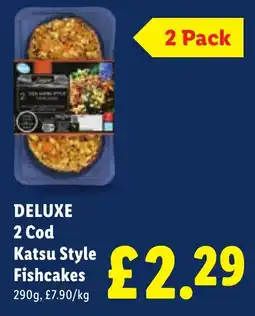 Lidl Deluxe 2 Cod Katsu Style Fishcakes offer