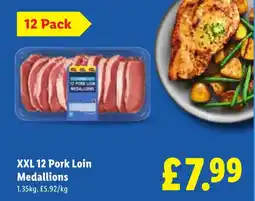 Lidl XXL 12 Pork Loin Medallions offer