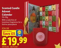 Lidl Scented Candle Advent Calendar offer