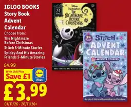 Lidl Igloo Books Story Book Advent Calendar offer