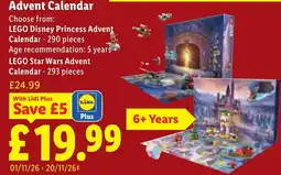 Lidl LEGO Disney Princess Advent Calendar offer