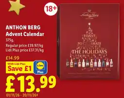 Lidl Anthon Berg Advent Calendar offer