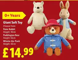 Lidl Giant Soft Toy offer