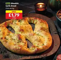 Aldi Ghoulish Garlic Bread offer