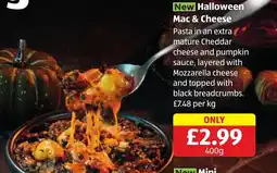 Aldi Halloween Mac & Cheese offer