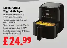 Lidl Silvercrest digital air fryer offer
