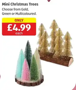 Aldi Mini Christmas Trees offer