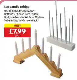 Aldi Led candle bridge offer
