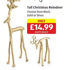 Aldi Tall Christmas Reindeer offer