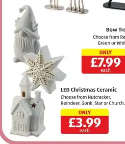 Aldi Led Christmas Ceramic offer
