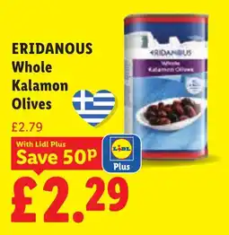 Lidl Eridanous whole kalamon olives offer
