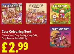 Lidl Cosy Colouring Book offer