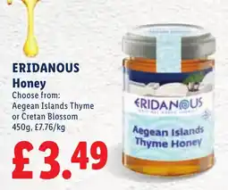 Lidl Eridanous honey offer