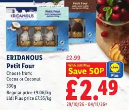 Lidl Eridanous Petit Four offer