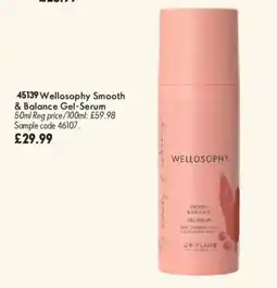 Oriflame Welloosophy smooth & balance gel-serum offer