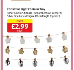 Aldi Christmas Light Chain in Tray offer