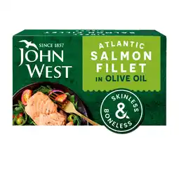Iceland John West Atlantic Salmon Fillet in Olive Oil 115g offer