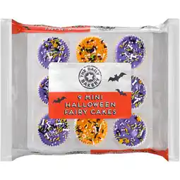 Iceland The Daily Bakery 9 Mini Halloween Fairy Cakes offer
