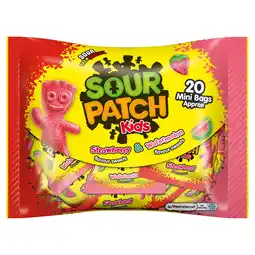 Iceland Sour Patch Kids Strawberry and Watermelon Treatsize Sweets Multipack Bag 350g offer