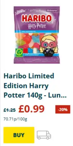 Home Bargains Haribo limited edition harry potter offer