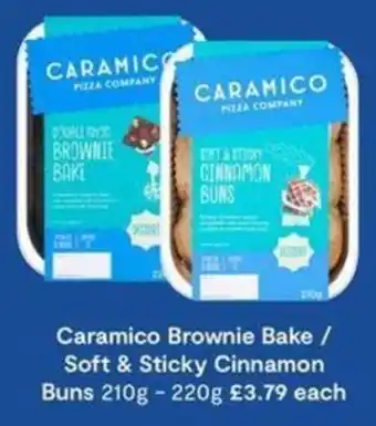 Caramico brownie bake / soft & sticky cinnamon buns