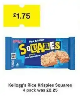 SuperValu Kellogg's rice krispies squares offer