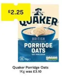 SuperValu Quaker porridge oats offer