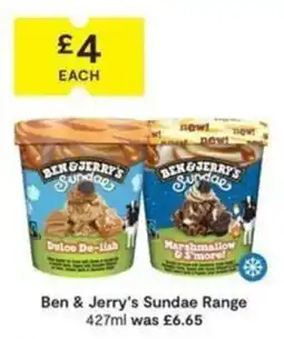 SuperValu Ben & Jerry's Sundae Range offer
