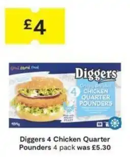 SuperValu Diggers chicken quarter pounders offer