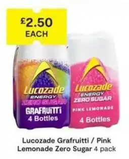 SuperValu Lucozade Grafruitti / Pink Lemonade Zero Sugar offer
