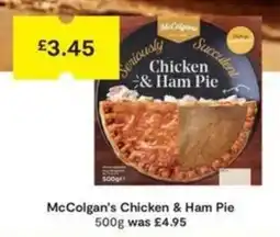 SuperValu McColgan's Chicken & Ham Pie offer