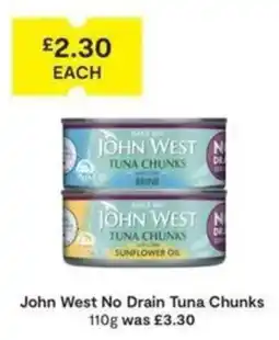SuperValu John West no drain tuna chunks offer
